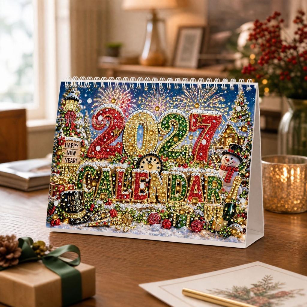 2027 Wandkalender met Nieuwjaarsontwerp 15