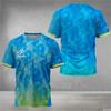 Digital Bonito Printed Men's Table Tennis Summer Sports Table Tennis Training Quick-Drying T-Shirt