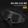 Paintballbrille Transparente Linse Airsoft Paintball Schutzbrille mit Mikroventilator Kratzfeste Augenabdeckung Sicherheitsbrille