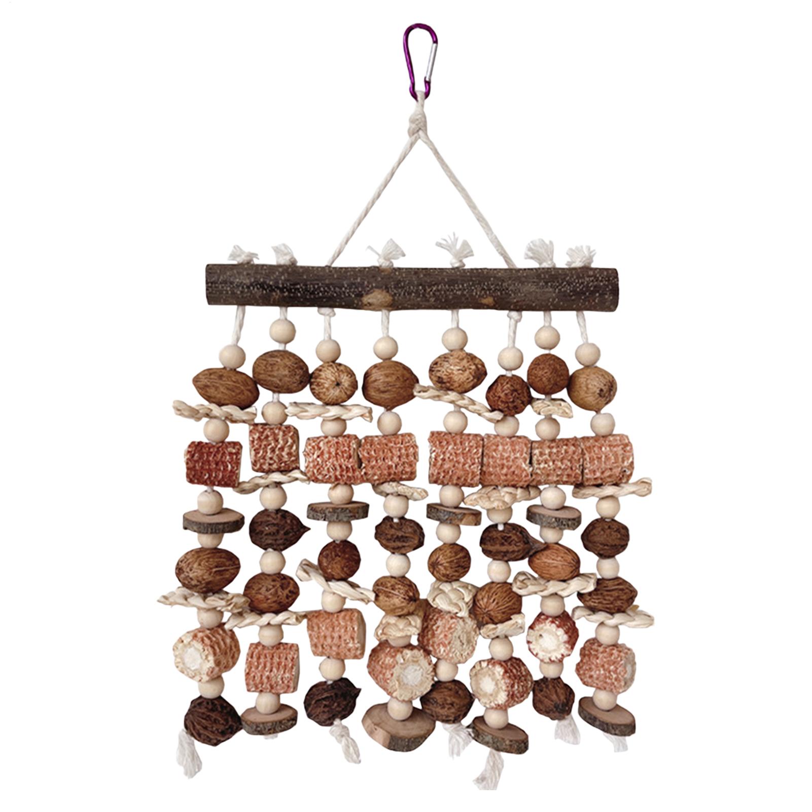 Bird Cage Toys Wooden Parrot Bird Toy Wood Parrot Chew Toy Chewing Destroy Birds Toy Bird Cage Decoration Bird Supplies China Mainland