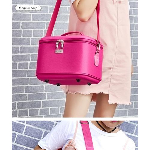 Portable Professional Makeup Case Large Capacity, Waterproof Travel Cosmetic Organizer With Lock