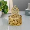 1Pc Souvenir Gift Case Gold Electroplating Small Box Home Table Decor Portable Wedding Trinket Box Candy Container Sugar Box