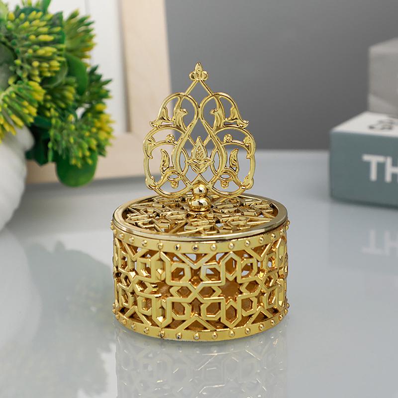 1Pc Souvenir Gift Case Gold Electroplating Small Box Home Table Decor Portable Wedding Trinket Box Candy Container Sugar Box