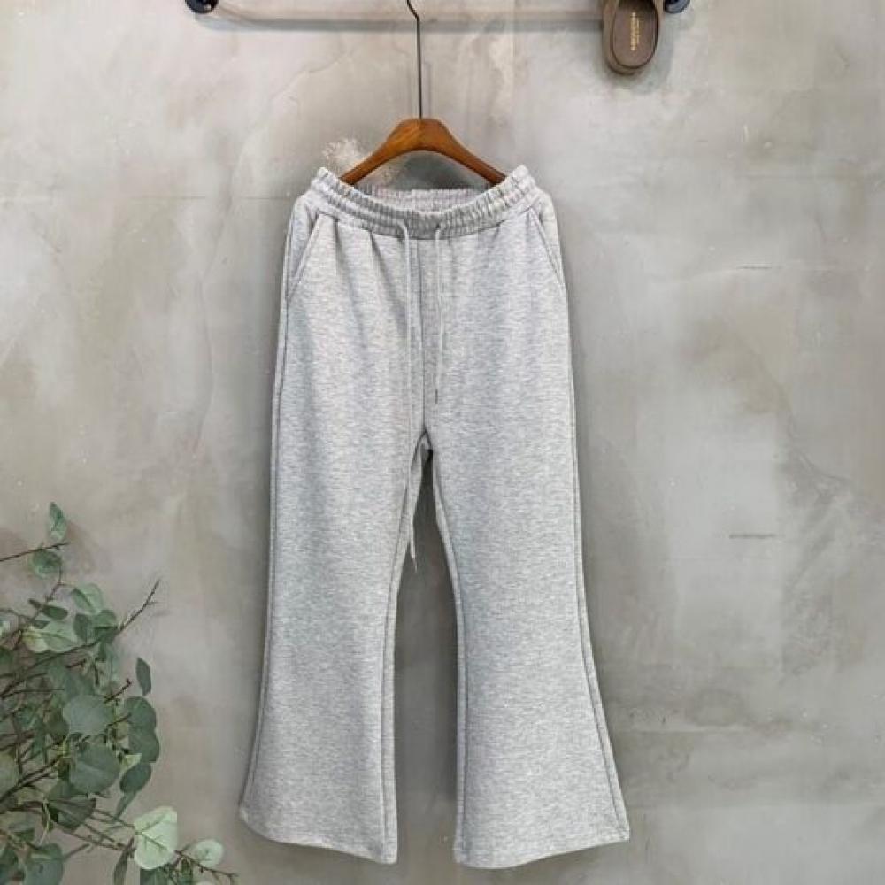 C S In The Room Women aChu fleeCe baSiC bandIng bootCut pantS 4 ColorS