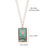 Stylish Tarot Pendant Necklace Tarot Card Enthusiast Present Fashion Tarot Jewelry Party and Festival Necklace for Daily