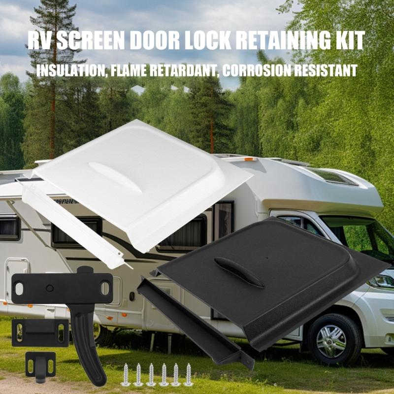 Replacement Door Lock Cover & Screen Handle Set Resistant to Scratches & UV Rays Suitable for Long Lasting Protection