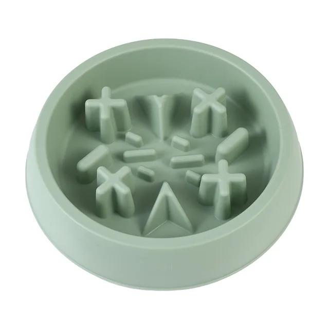 

Медленная кормушка для домашних собак, антизаглатывающая кормушка, пластиковая миска из полипропилена, домашняя тарелка для кормления собак, антизаглатывающая кормушка для собак 22x22x4.5cm зелёный