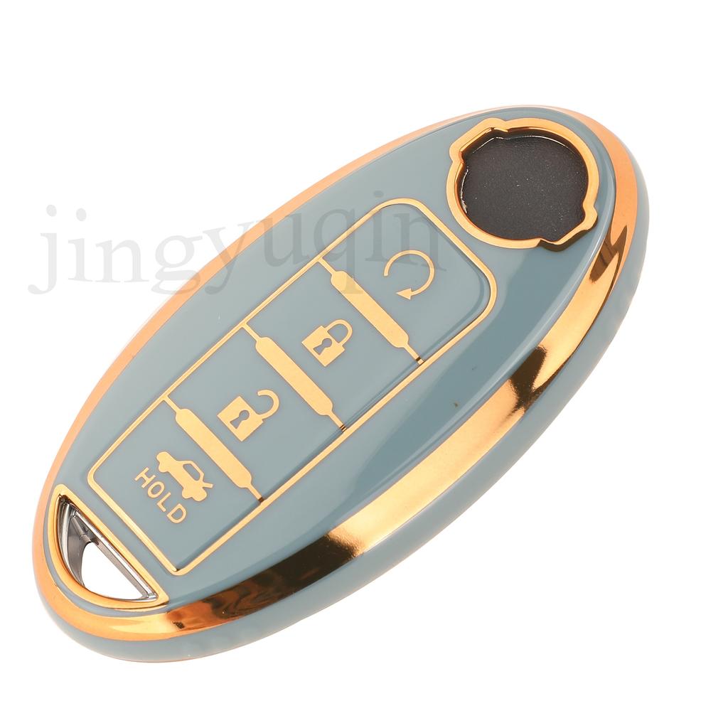 Jingyuqin Soft TPU Car Key Case Fob For Nissan Qashqai Juke J10 J11 X-Trail T32 T31 Kicks Tiida Pathfinder Note For Infiniti
