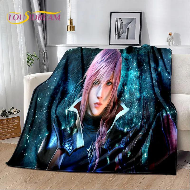 Final Fantasy Series Games Gamer Weiche Plüschdecke, Flanelldecke, Überwurfdecke für Wohnzimmer, Schlafzimmer, Bett, Sofa, Picknick-Abdeckung