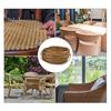 120FT Wicker Repair Kit Synthetic Embossing Rattan Fix Materials Waterproof DIY Rattan Chair Basket Furniture Basket Repair Plastic Flat Wicker