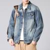 Men's 2023 American Retro Denim Jacket: Trendy Workwear for Spring, Autumn, and Winter