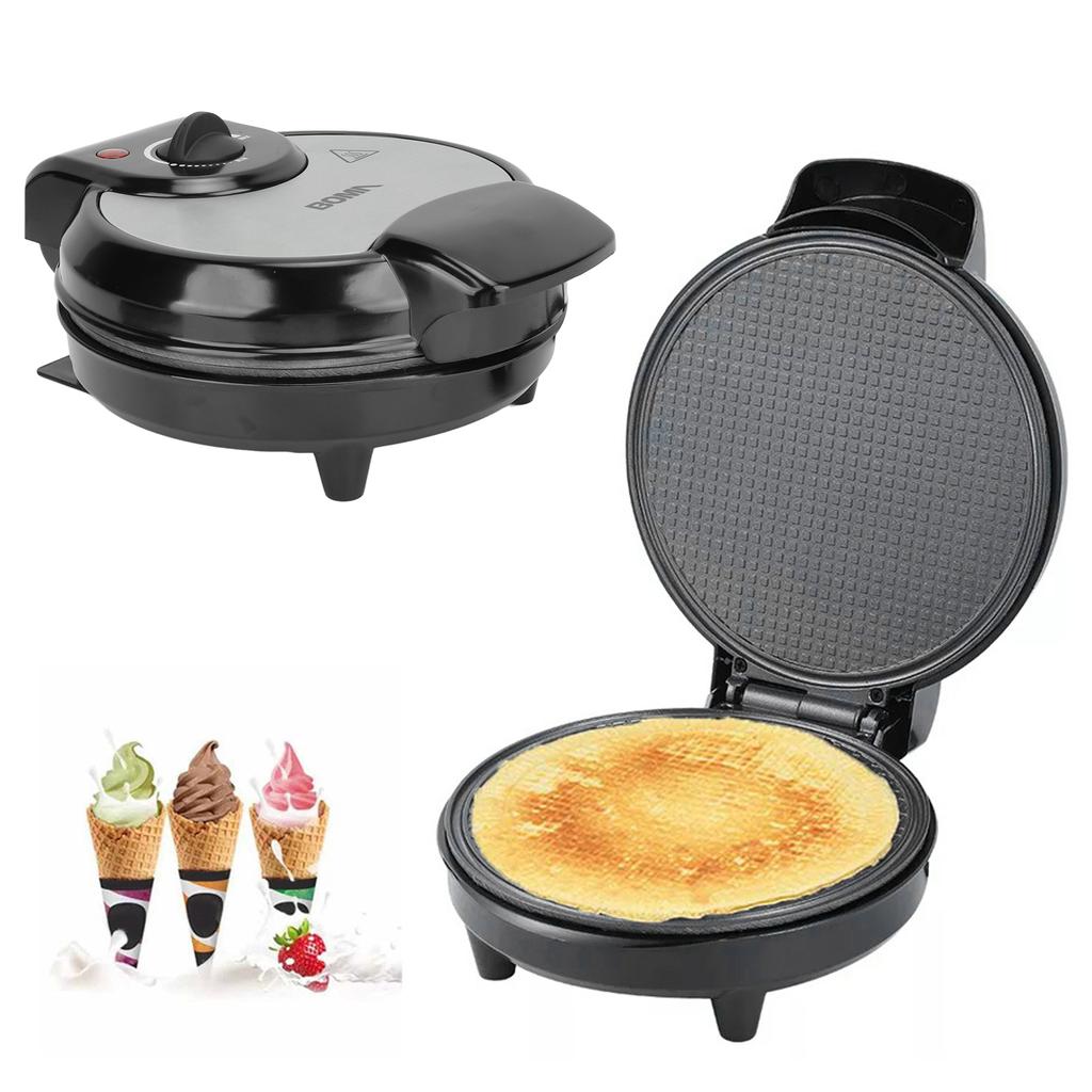 Electric Crispy Egg Roll Maker Omelet Sandwich Iron Crepe Baking Pan Waffle Pancake Oven DIY Ice Cream Cone Machine 220V