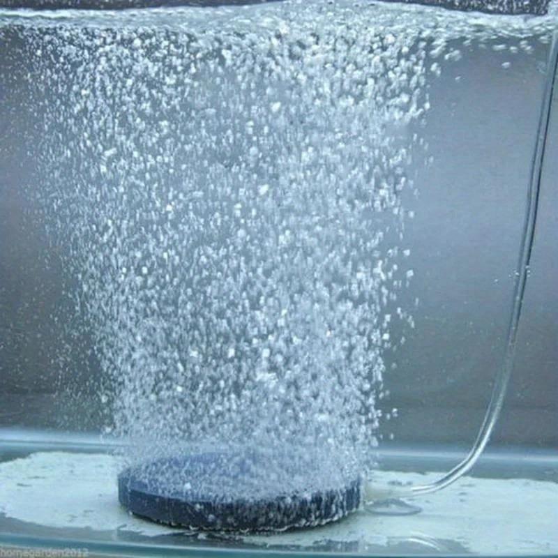 1.57 Inch Air Stone Aquatic Animal Feeding Box Aeration Tank Pump Air Stone Bubble Tray Aquarium Air Pump Hydrophilic Oxygen Plate
