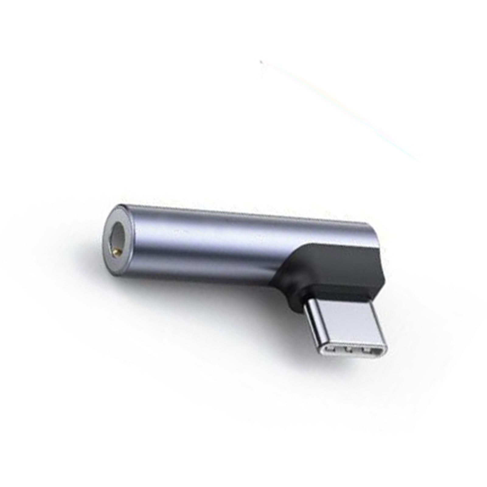 

Адаптер типа C на 3,5 мм, прямой угол, чистый звук без задержек, конвертер для наушников AUX для телефона