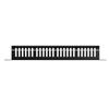 Industrial Strength 19" Data Center Cable Organizers 1U Rack 24 Division 48 Port Enterprise Networking Tool