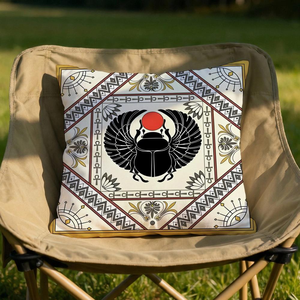Mystery Greek Ancient Egyptian Cushion Cover Soft Reversible Durable Pillow Use for Home Car Daily Comfort