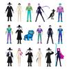 2026 New Kpop Demon Hunters Figure Cartoon Hunters Tiger Rumi/Mira/Zoey Action Figure  Desktop Decoration Model Doll Toy Gift