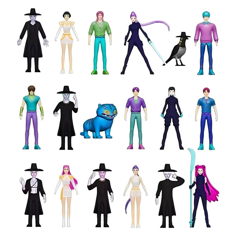 2026 New Kpop Demon Hunters Figure Cartoon Hunters Tiger Rumi/Mira/Zoey Action Figure Desktop Decoration Model Doll Toy Gift