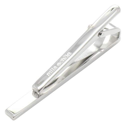 Mila Schon Silber Fischgrätenmuster Krawattenklammer (se-ms041)