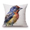 European Birds Red Cardinal Flamingo Toucan Duck Hen Parrots Animals Painting Cushion Cover Pillow Case Bedroom Decoration