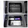 ABS Car Armrest Storage Box Organizer with Antislip Base for Noise Reduction Perfectly Fit Design Easy Installation