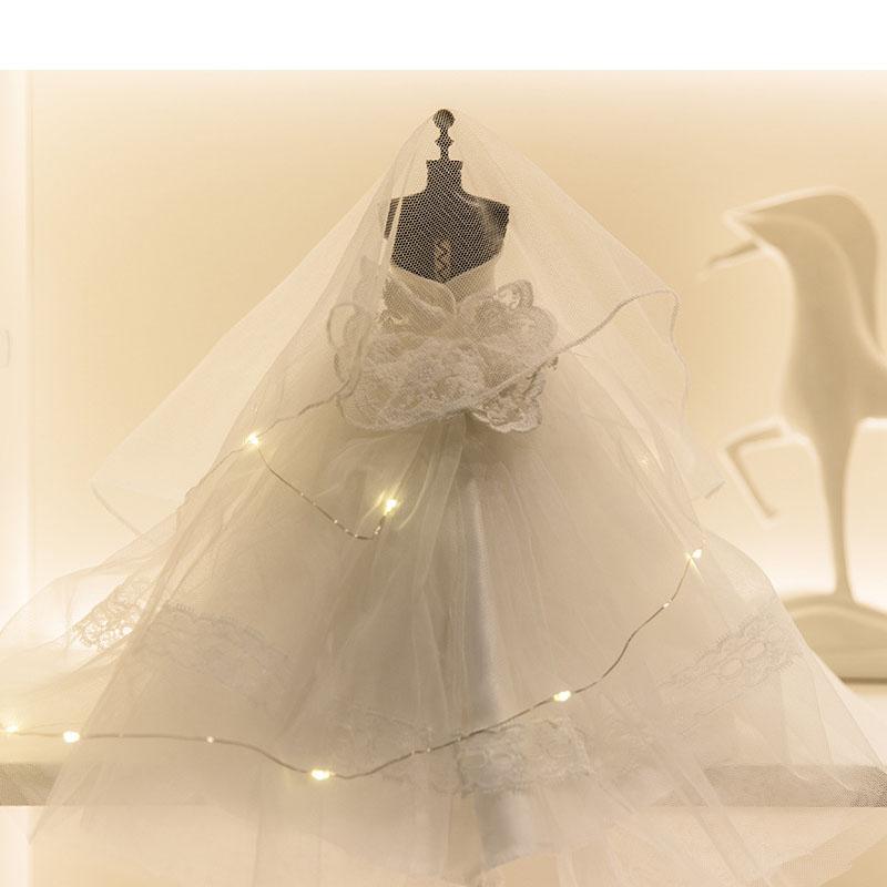 Mini Wedding Dress Wedding Decorations Model Little Girls Gift Christmas Home Decor Valentine's Day Anniversary