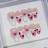 Handmade 3D Floral French-Style Wearable Nail Tips - European and American Bestseller for Spring