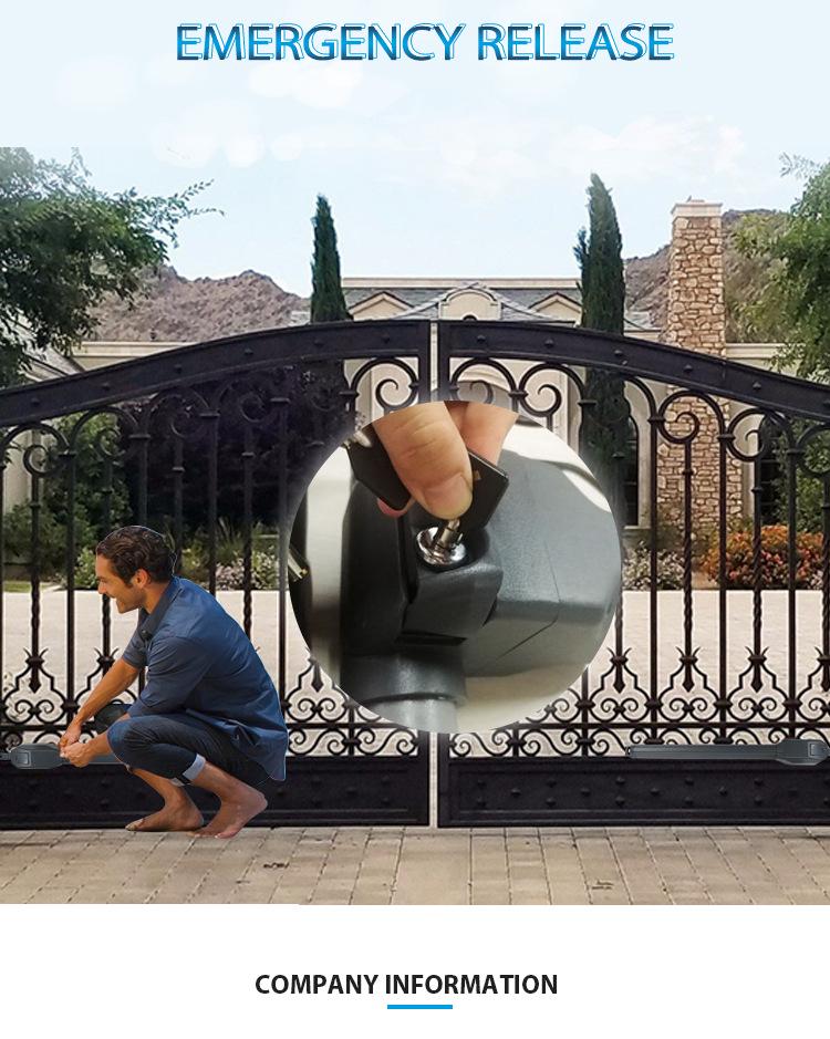 Small Automatic Double Swing Gate Opener for Villa Courtyard