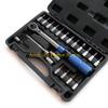 F26C 21 Piece Torque Wrench Set HighAccurate 2-24Nm, 1/4" Drive for Bike Motorcycle