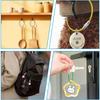 Stainless Steel Keychain Rope Outdoor Rubber Coated Key Ring for Camping Colorful Hanging Keychain 5pcs Durable Wire