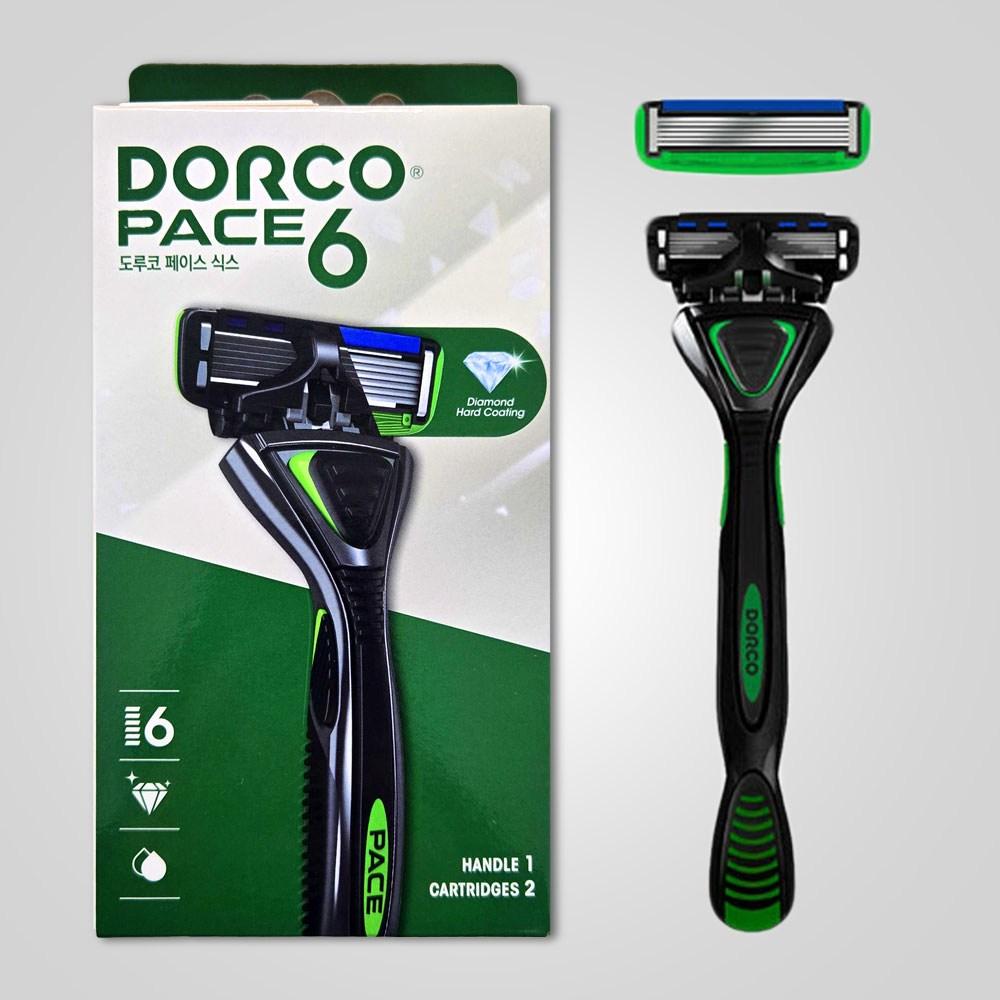 PACE6 Dorco Razor 2UP 1 Pcs + 2 Pcs Blades 1 Pcs