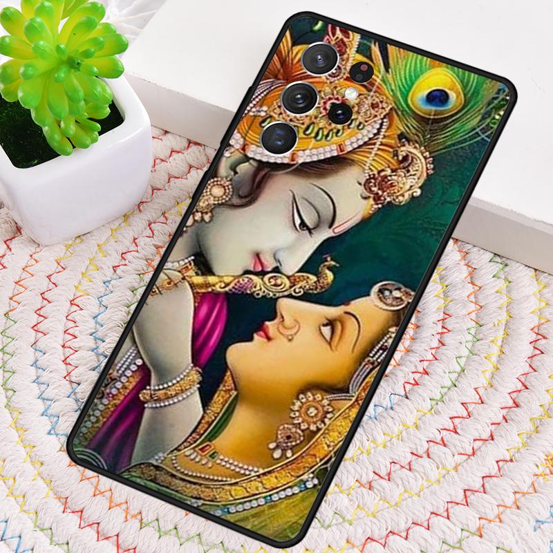 

Lord Krishna Radha Silicone Phone Case For Samsung Galaxy note 10 pro S26 S25 S24 S23 S22 S21 Plus S25Ultra Capa Cover Galaxy S24 Ultra
