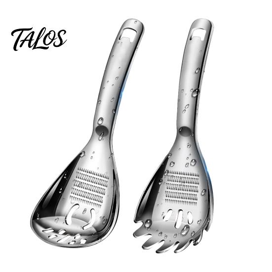 Durable Metal Kitchenware for Home Cooking 5-in-1 Stainless Steel Spoon, Multifunctional Kitchen Efficient Food Preparation Tool Tools Potato