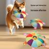 Interactive Sounding Pet Frisbee: Bite-Resistant Plush Toy for Dog & Cat Training