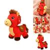 Horse Animal Plush Toy With Soft Short Pile For Lunar New Year Gifts