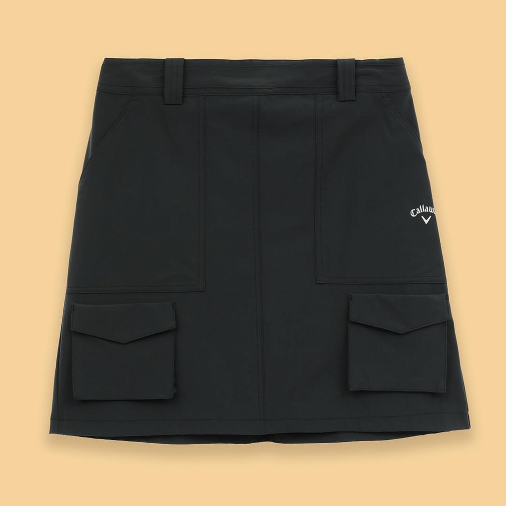 Callaway Stretch Cooling Skirt Size for Golf Women's 8-Way (Black, L) (C25128203 1010)