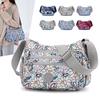 Printed Nylon Mom Bag - Oxford Cloth, Single Shoulder/Crossbody, Casual Lightweight Canvas Bag for Women