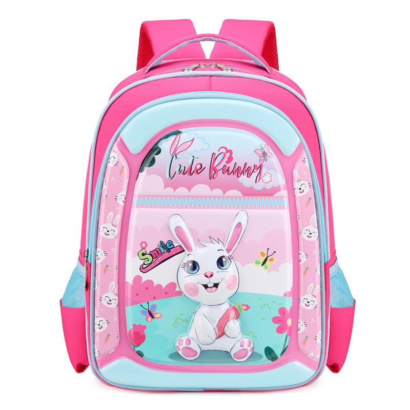 Adorable Oxford Fabric Cartoon Kids Backpack For School Both Boys And Girls Rabbit