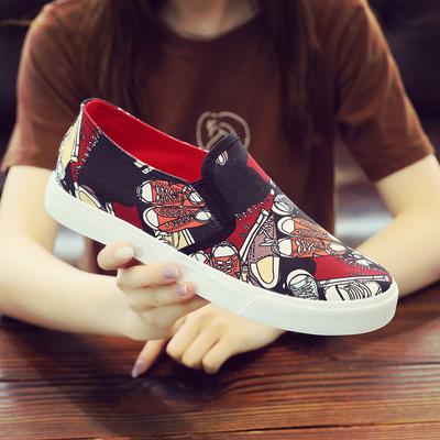 Nieuwe Graffiti Irregular Pedal Lazy Shoes Koreaanse Versie Platte Casual Schoenen Comfortabele Herenschoenen Sneakers Zapatos De Hombre