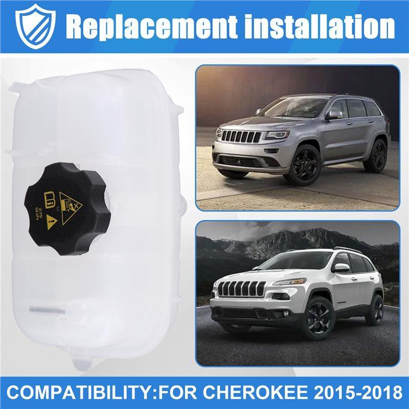 Expansion Water Tank For Car Cooling System Kettle Tank With Cover 68283565AB For Jeep Grand Cherokee 2015-2018