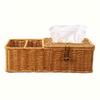 Woven Paper Towel Holder Breathable Design Tissue Dispenser New Napkin Storage Case  Desktop