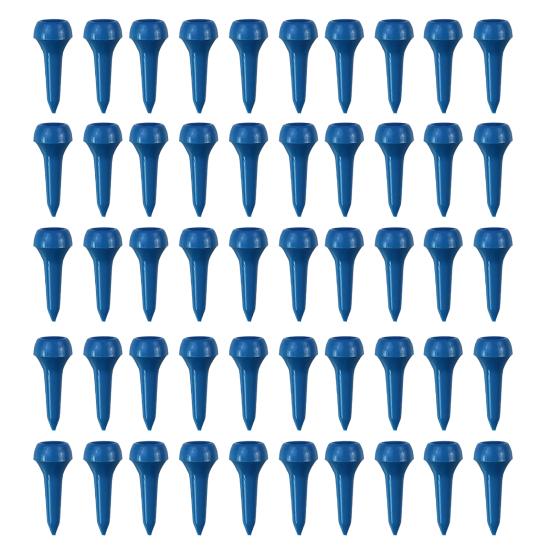 50Pcs Plastic Golf Tees for Irons Hybrids Par Threes Low Profile Woods And The Driving Range Short Golfing Tees for Lower Friction And Longer Distance