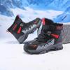 Boy's Winter Boots Fashionable Fleece Warm High-Top Outdoor Cotton Boots Snow Boots Big Boy Cotton Shoes