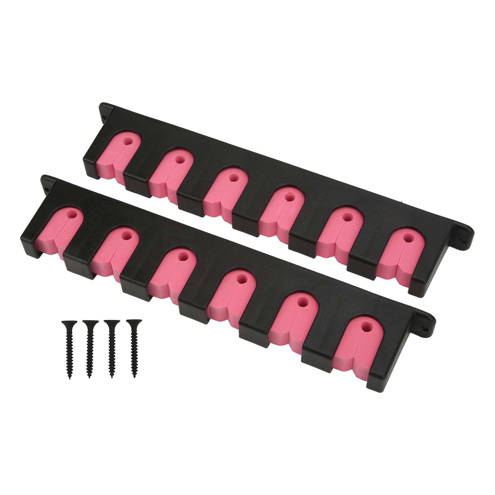 Wall Mounted Fishing Rod Rack Chemical Resistant Vertical 6 Fishing Rod Holder with 4 Screws