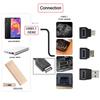 cablecc USB-Frontpanel-Header Buchse auf Stecker Motherboard Erweiterungsdaten Winkeladapter 3 Stück 3.1 Typ-E Typ-A & Typ-C USB-C