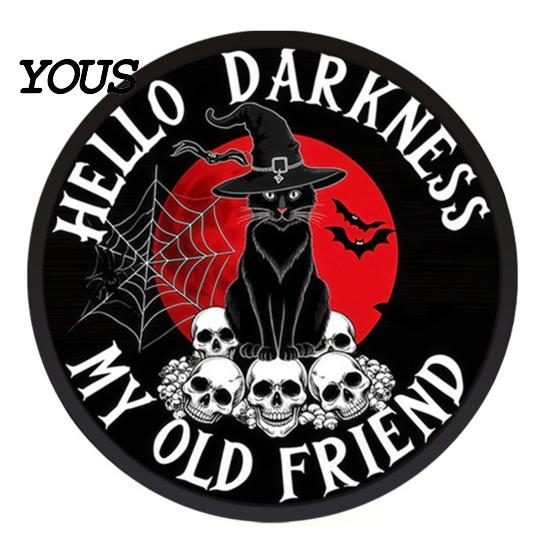 Halloween Themed Party Decor LED Glowing Hanging Decor, Acrylic Window Ornament with Light, Spooky High-quality Signage Sign for Door Wall Haunted