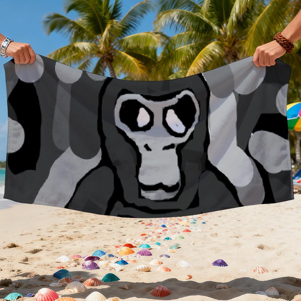 Towel Beach Bath Quick-Drying Lightweight Portable Sauna Camping Funny G-GorillaS T-Tag Game Swim Pool Travel