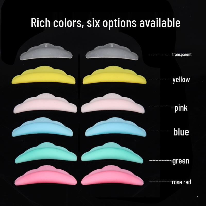 Sunflower Edge Silicone Eyelash Perm Pads - 5 Pairs, Lash Extension Tool