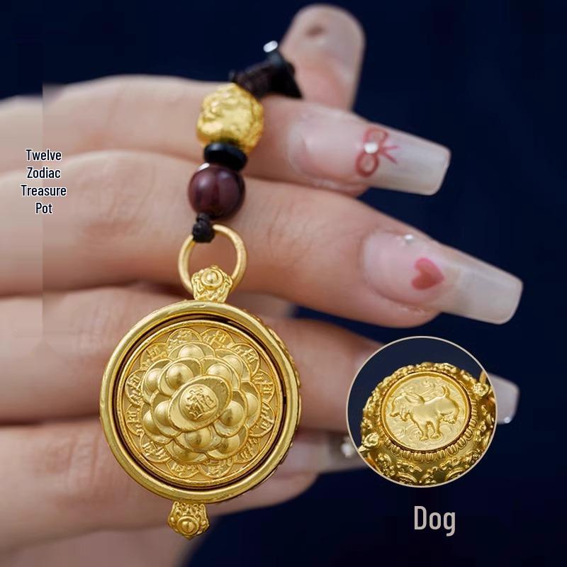 Obrotowe Zawieszki do Kluczy Zodiaku: Skarbonka Bogactwa i Wisiorki Urodzinowe