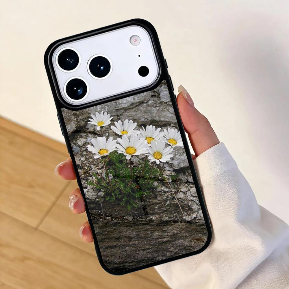 Daisy Flower Mobile Phone Case for IPhone 17 AIR 16pro Max 15 14 13 12 11 Bumper Cover